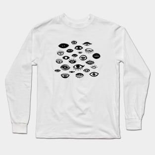 The Observer Is the Observed - Black Long Sleeve T-Shirt